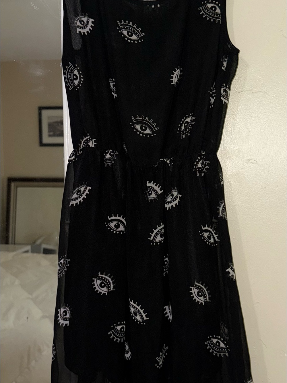 Black Eye Print Dress